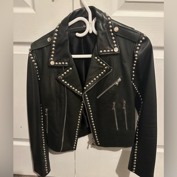 Bythenamesake custom studded leather  jacket - Picture 1 of 8